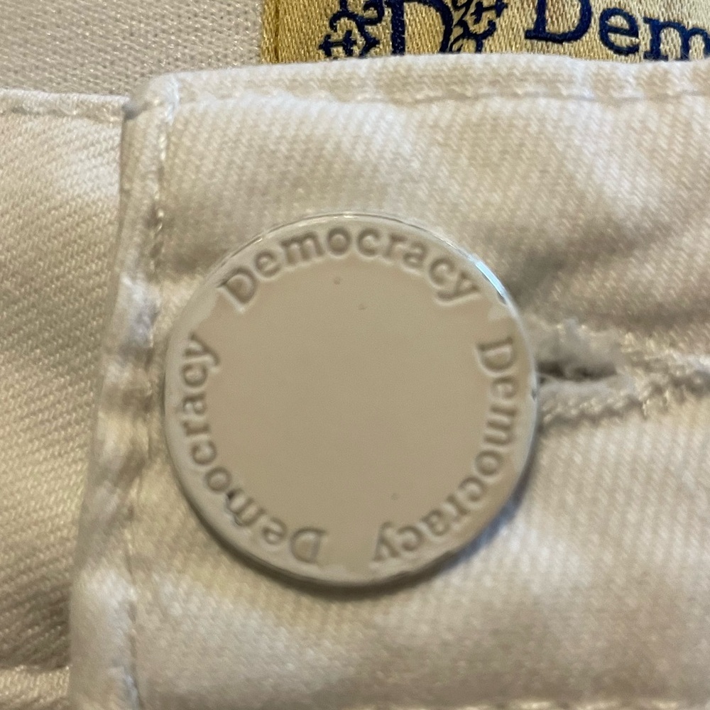 Democracy Women’s “Ab” Technology Straight High Waist Ankle Stretch Jeans, Sz 12 - Picture 6 of 10